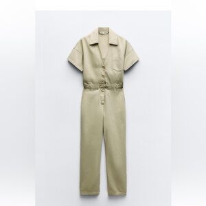 ZARA Women’s Short-Sleeve Utility Jumpsuit